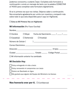 Connection Cards - Spanish Packs of 100
